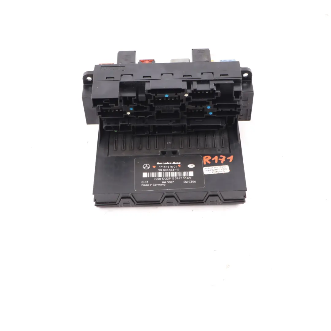 Boîtier Fusibles Relais Module Électrique SAM pour Mercedes SLK R171 à propos du numéro de pièce A1715451601 Mercedes SLK R171 Boîtier Fusibles Relais Module Électrique SAM - SKU A1715451601 - Numéro de pièce A1715451601