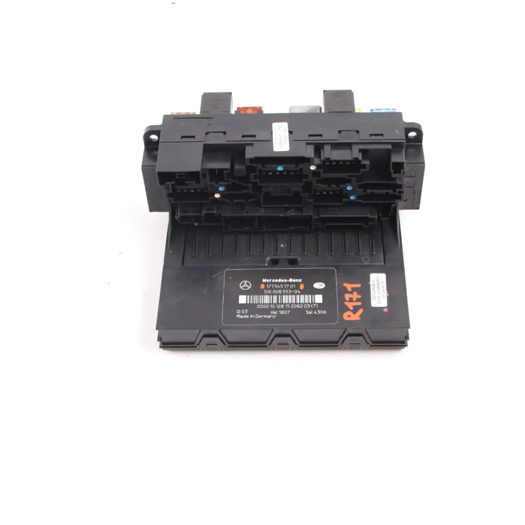 Fuse Box SAM Relay Control Unit Module to Mercedes SLK R171 with Part number A1715451701 Mercedes SLK R171 Fuse Box SAM Relay Control Unit Module - SKU A1715451701 - Part number A1715451701