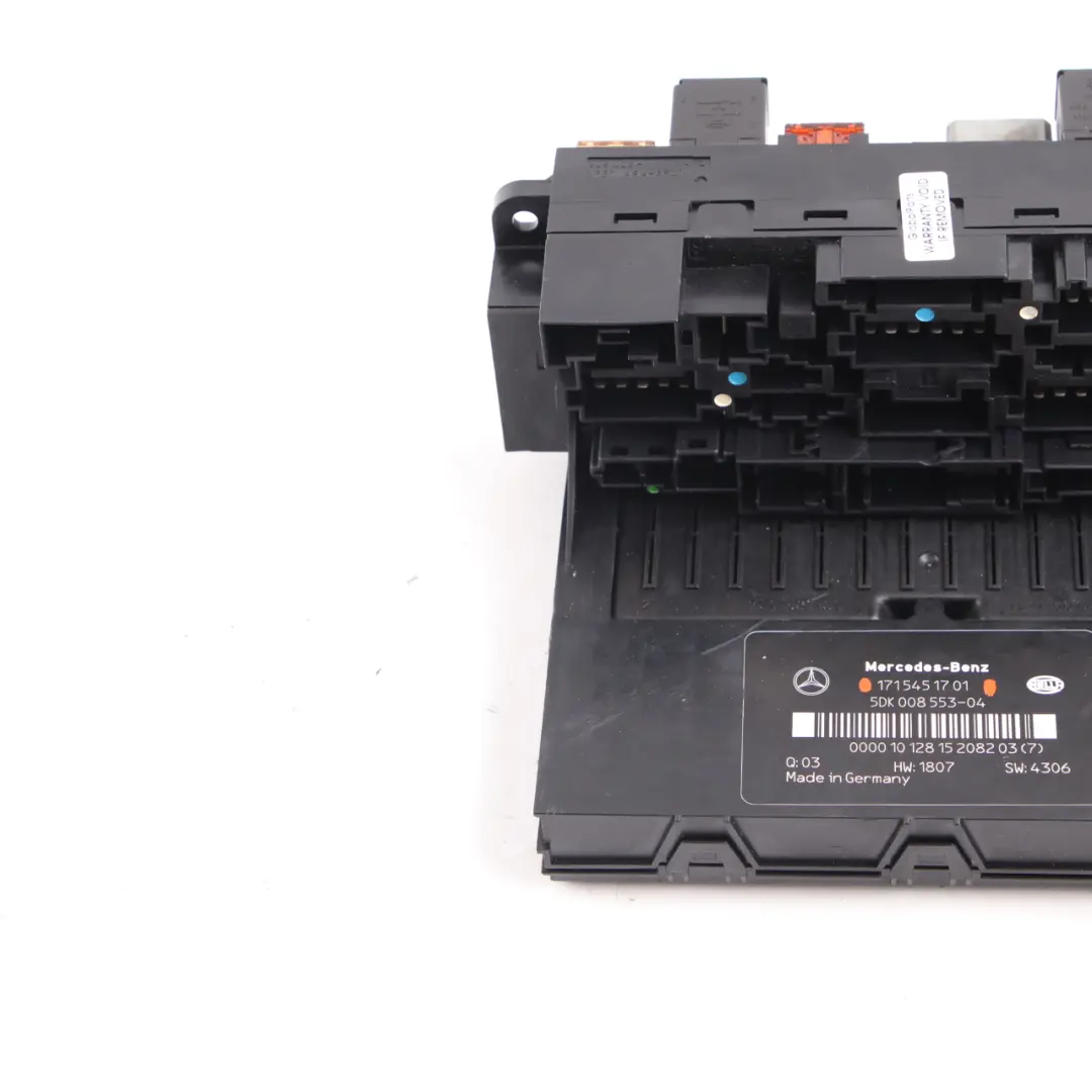 Scatola fusibili SAM Modulo unità controllo relè per Mercedes SLK R171 con numero di parte A1715451701 Mercedes SLK R171 Scatola fusibili SAM Modulo unità controllo relè - SKU A1715451701 - Numero di parte A1715451701