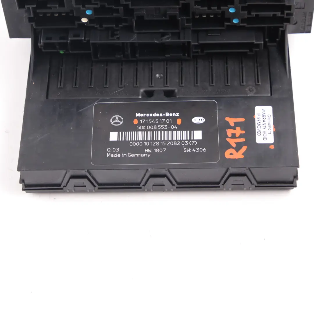 Scatola fusibili SAM Modulo unità controllo relè per Mercedes SLK R171 con numero di parte A1715451701 Mercedes SLK R171 Scatola fusibili SAM Modulo unità controllo relè - SKU A1715451701 - Numero di parte A1715451701