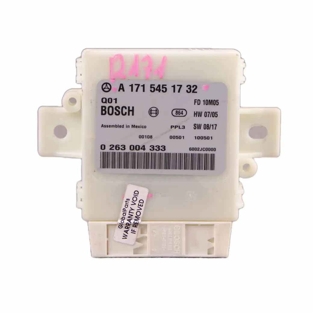 PDC Parking Distance Control Unit Module Sensor 0263004333 to Mercedes SLK R171 with Part number A1715451732 Mercedes SLK R171 PDC Parking Distance Control Unit Module Sensor 0263004333 - SKU A1715451732 - Part number A1715451732