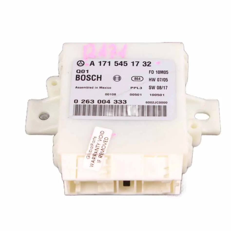 PDC Parking Distance Control Unit Module Sensor 0263004333 to Mercedes SLK R171 with Part number A1715451732 Mercedes SLK R171 PDC Parking Distance Control Unit Module Sensor 0263004333 - SKU A1715451732 - Part number A1715451732