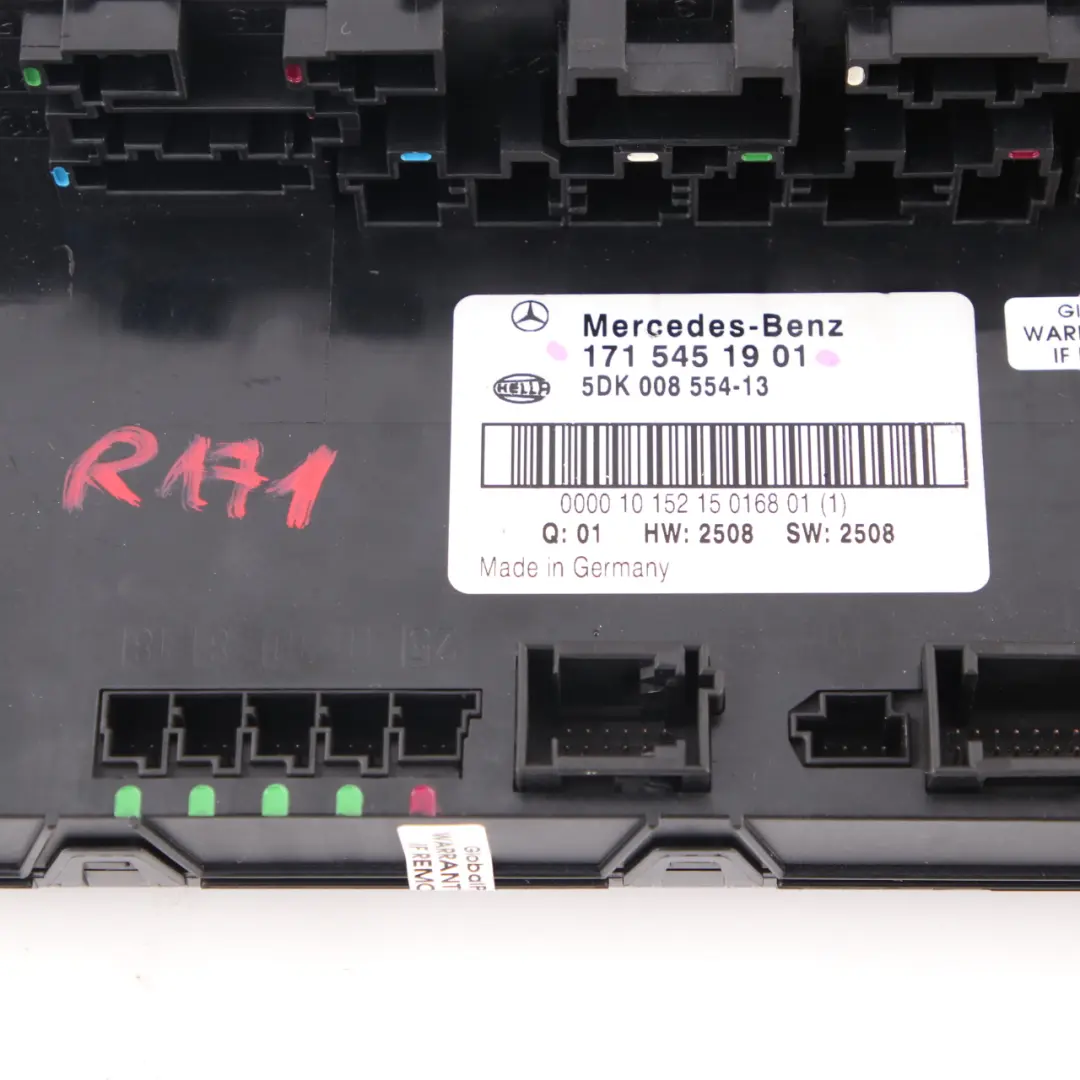 Mercedes SLK R171 Caja de fusibles trasera SAM Relé Control Módulo - SKU A1715451901 - Número de pieza A1715451901