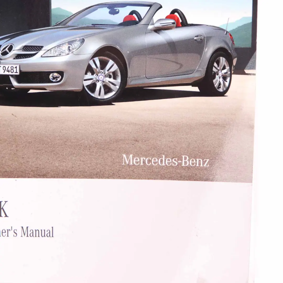 Mercedes SLK R171 Owner's Handbook Booklet Manual - SKU A1715843496 - Part number A1715843496