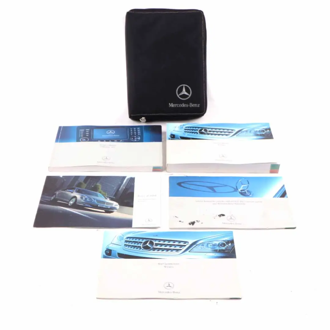 Mercedes ML W164 Owner's Handbook Manual Service Booklet Pouch Case Wallet - SKU A1715847293-2 - Part number A1715847293