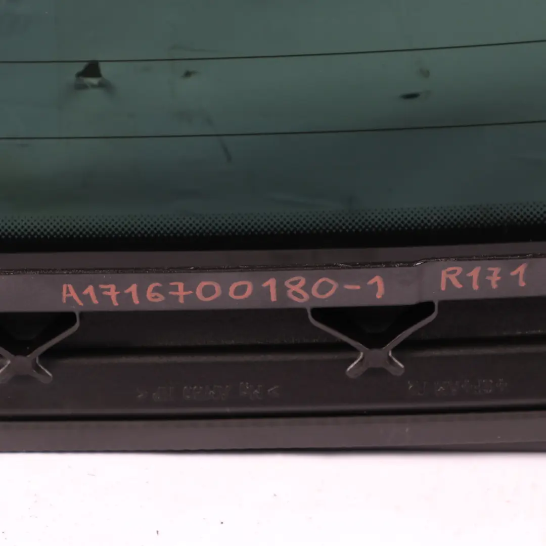 Window Windshield Glass Glazing Cover AS2 Green to Mercedes SLK R171 Rear with Part number A1716700180 Mercedes SLK R171 Rear Window Windshield Glass Glazing Cover AS2 Green - SKU A1716700180-1 - Part number A1716700180