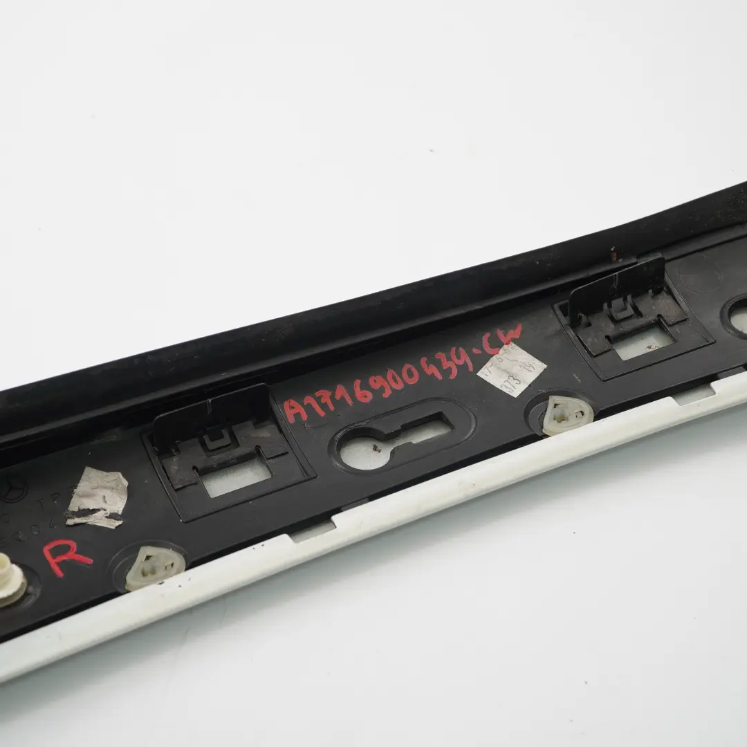 Windscreen A-Pillar Trim Right O/S Calcite White to Mercedes SLK R171 with Part number A1716900439 Mercedes SLK R171 Windscreen A-Pillar Trim Right O/S Calcite White - SKU A1716900439-CW - Part number A1716900439