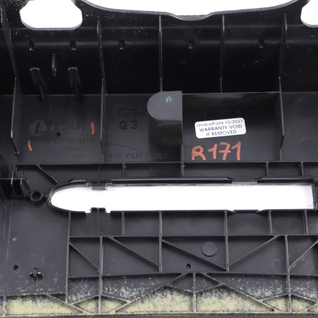 Rollover Roll Bar Protection Trim Cover Panel to Mercedes SLK R171 with Part number A1716900540 Mercedes SLK R171 Rollover Roll Bar Protection Trim Cover Panel - SKU A1716900540 - Part number A1716900540