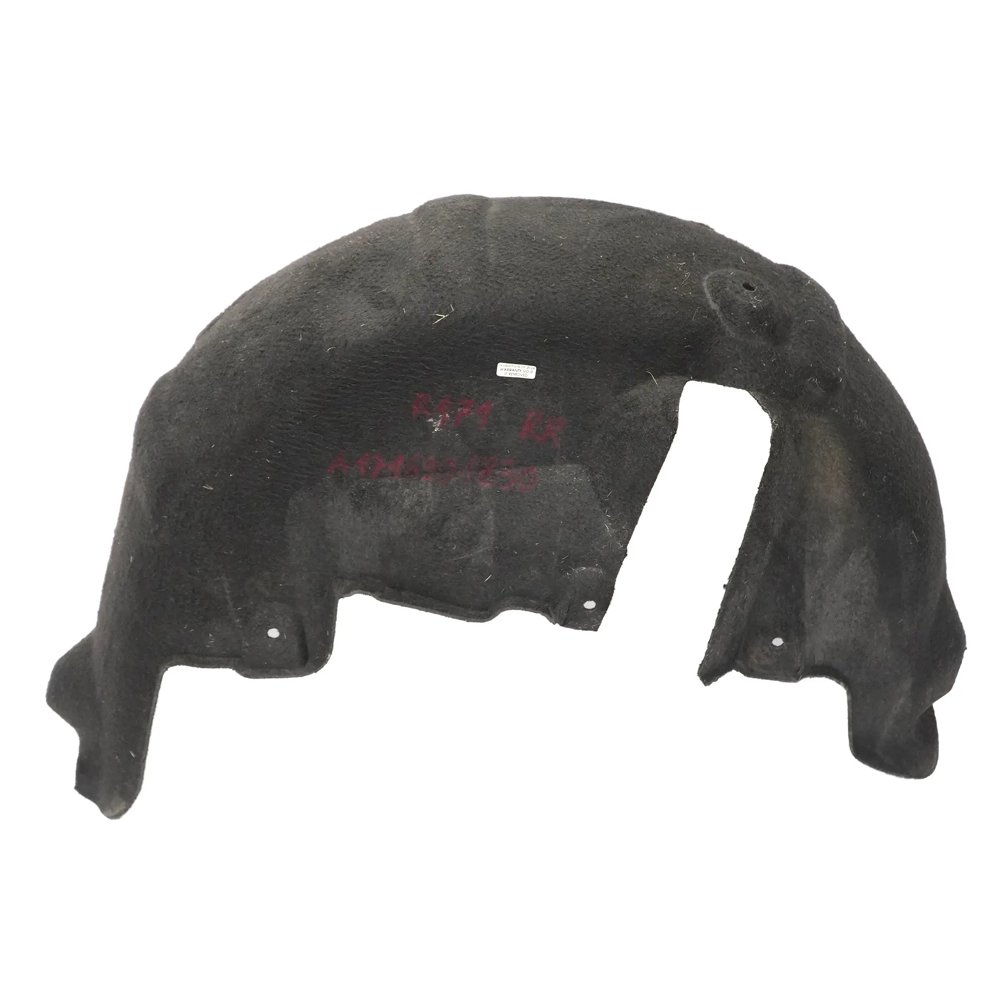 Paso de rueda Mercedes R171 Carcasa Trasera Derecha Cubrebarro A1716901830