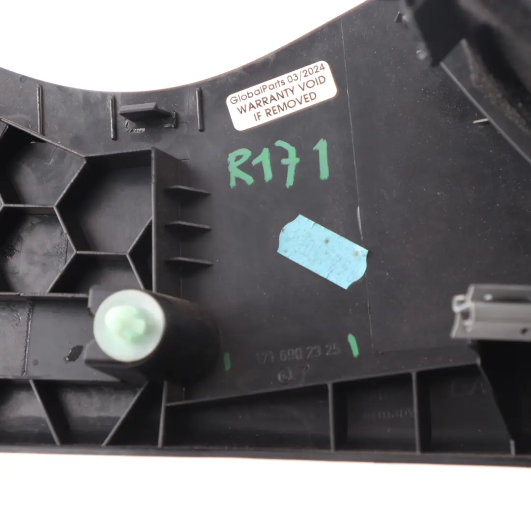 Trim Mercedes R171 Rear Panel Left B Pillar Rear Shelf Black Cover to with Part number A1716902325 Trim Mercedes R171 Rear Panel Left B Pillar Rear Shelf Black Cover - SKU A1716902325 - Part number A1716902325