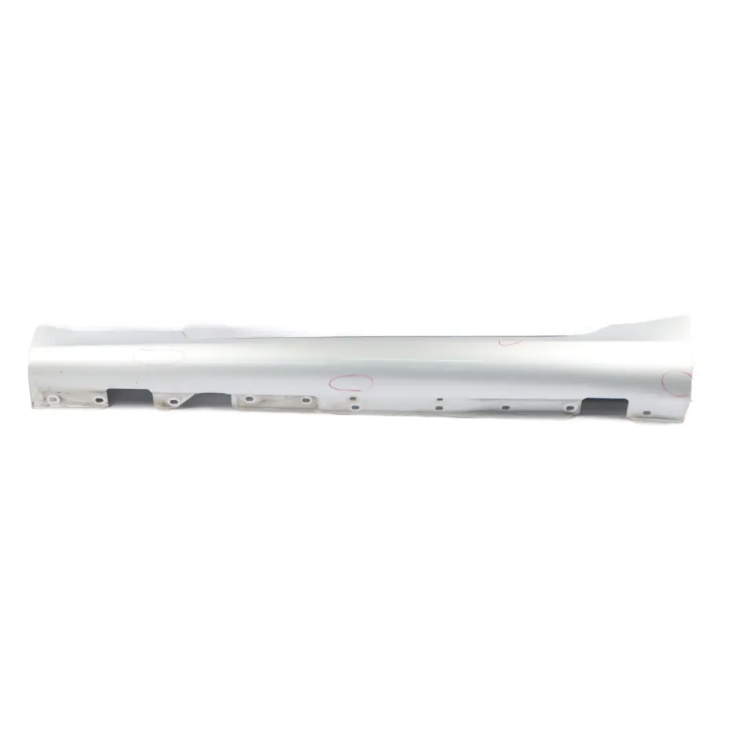 Door Sill Side Cover Skirt Left N/S Iridium Silver Metallic - 775 to Mercedes R171 with Part number A1716980154 Mercedes R171 Door Sill Side Cover Skirt Left N/S Iridium Silver Metallic - 775 - SKU A1716980154-IRS - Part number A1716980154