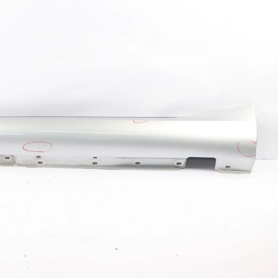 Door Sill Side Cover Skirt Left N/S Iridium Silver Metallic - 775 to Mercedes R171 with Part number A1716980154 Mercedes R171 Door Sill Side Cover Skirt Left N/S Iridium Silver Metallic - 775 - SKU A1716980154-IRS - Part number A1716980154