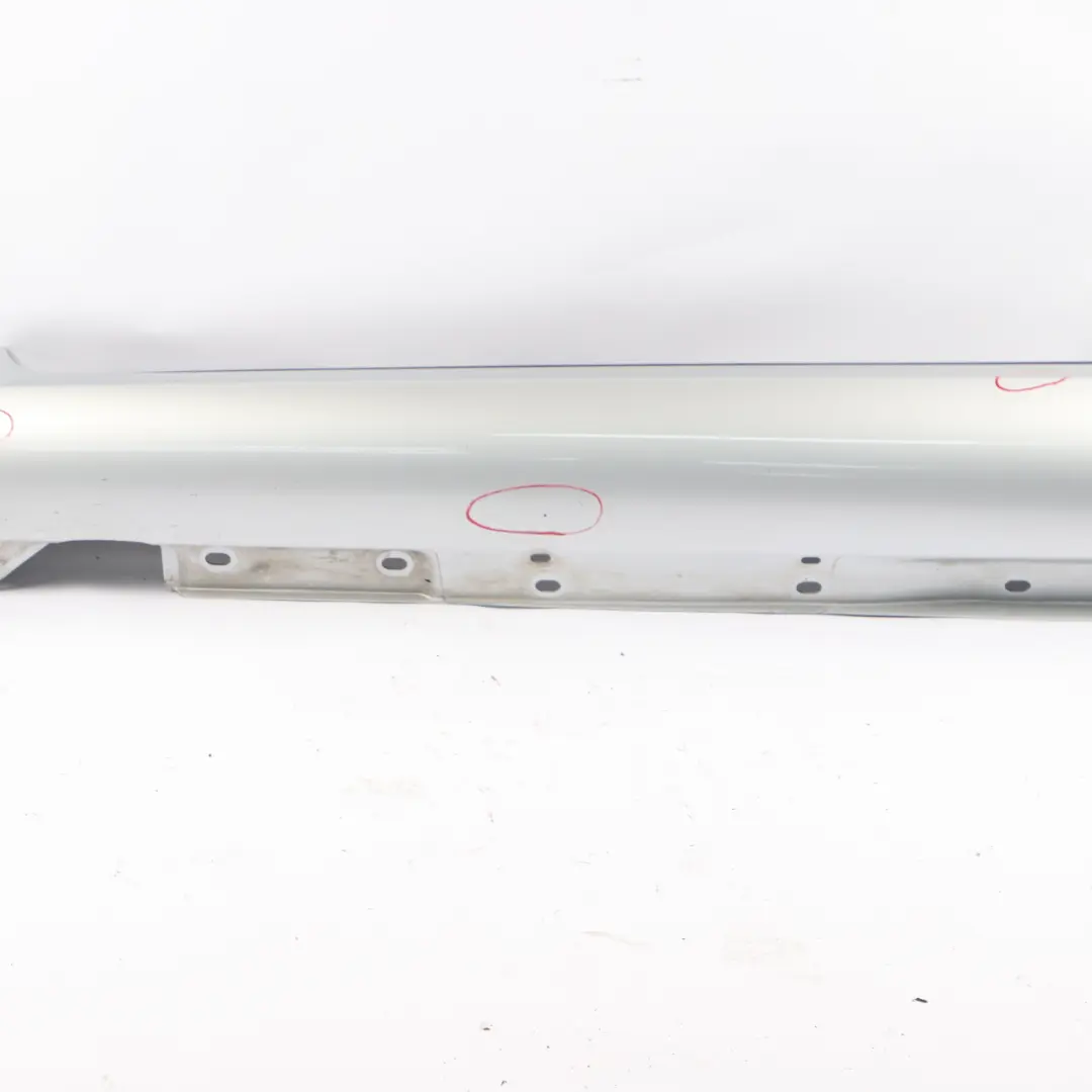 Door Sill Side Cover Skirt Left N/S Iridium Silver Metallic - 775 to Mercedes R171 with Part number A1716980154 Mercedes R171 Door Sill Side Cover Skirt Left N/S Iridium Silver Metallic - 775 - SKU A1716980154-IRS - Part number A1716980154
