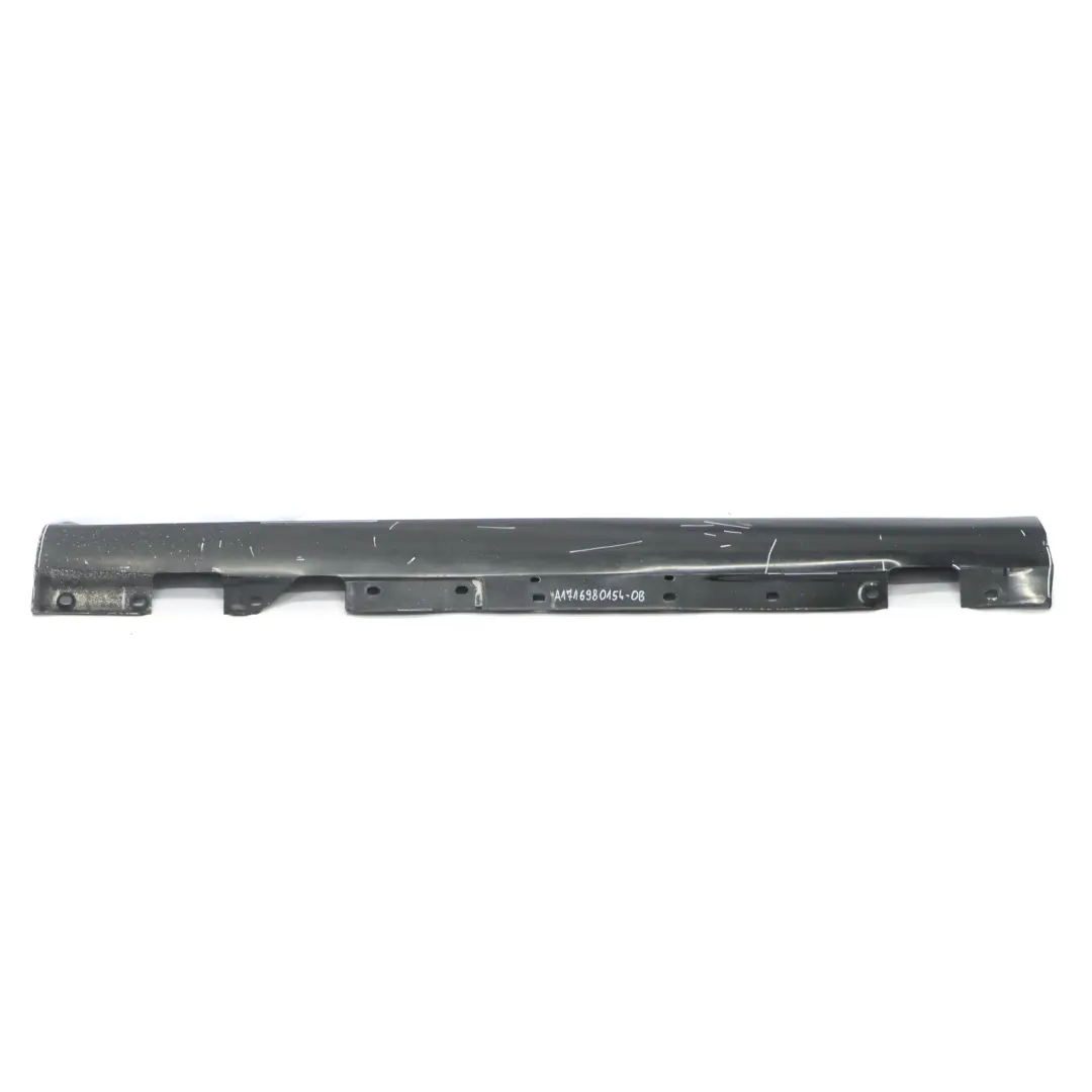 Door Sill Side Cover Skirt Left N/S Obsidian Black Metallic - 197 to Mercedes R171 with Part number A1716980154 Mercedes R171 Door Sill Side Cover Skirt Left N/S Obsidian Black Metallic - 197 - SKU A1716980154-OB - Part number A1716980154
