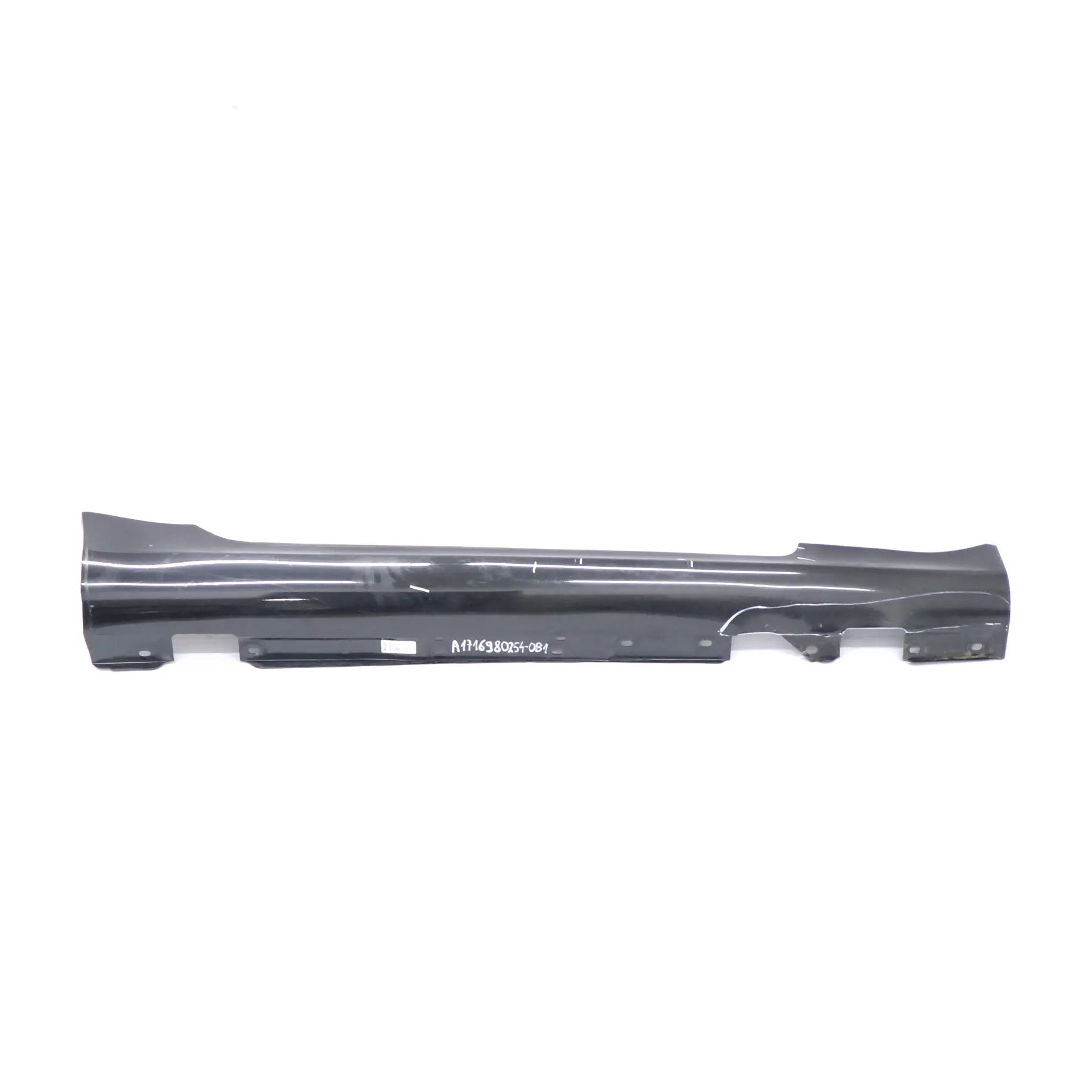 Mercedes R171 Door Sill Side Cover Skirt Right O/S Obsidian Black Metallic - 197