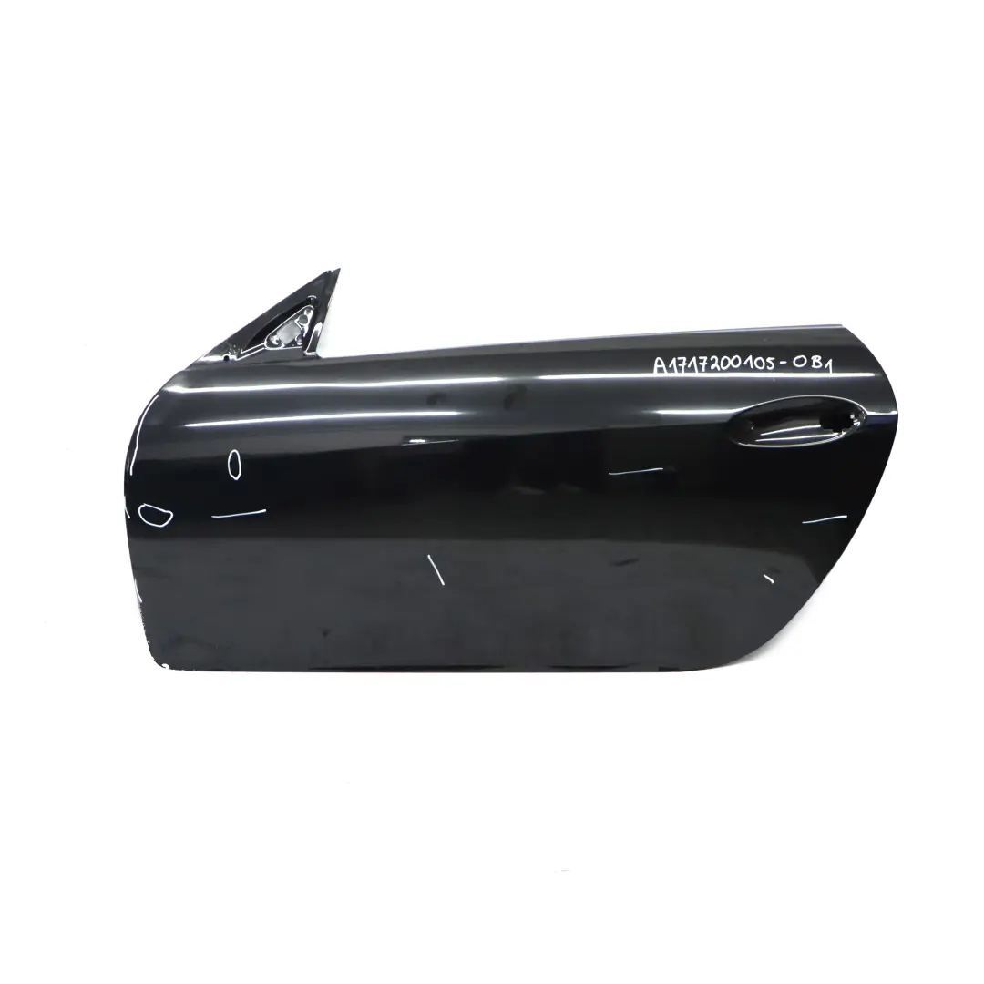 Porta anteriore sinistra Obsidian Black Metallic - 197 per Mercedes SLK R171 con numero di parte A1717200105 Mercedes SLK R171 Porta anteriore sinistra Obsidian Black Metallic - 197 - SKU A1717200105-OB1 - Numero di parte A1717200105