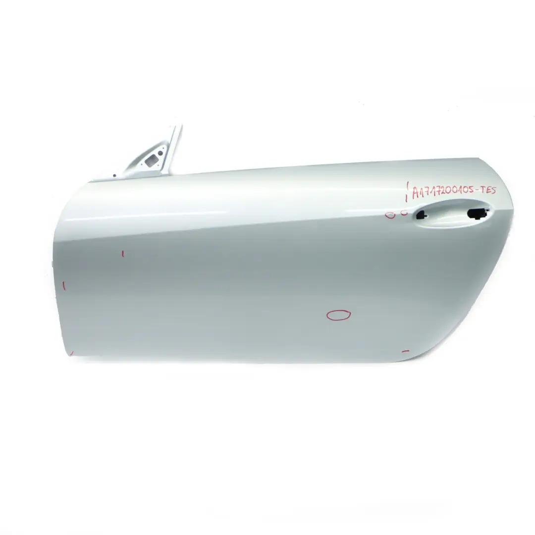 Door Front Left N/S Tellurium Silver Metallic - 762 to Mercedes SLK R171 with Part number A1717200105 Mercedes SLK R171 Door Front Left N/S Tellurium Silver Metallic - 762 - SKU A1717200105-TES - Part number A1717200105