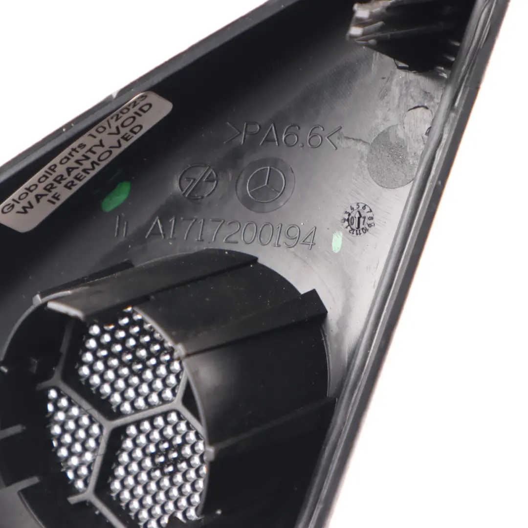 Tapa ltavoz Delantero Izquierdo Embellecedor Negro para Mercedes SLK R171 con número de pieza A1717200148 Mercedes SLK R171 Tapa ltavoz Delantero Izquierdo Embellecedor Negro - SKU A1717200148 - Número de pieza A1717200148