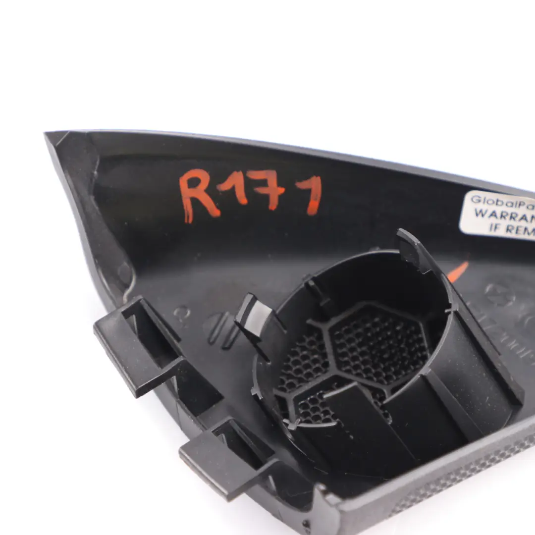 Speaker Cover Triangle Front Left Trim Black to Mercedes SLK R171 with Part number A1717200194 Mercedes SLK R171 Speaker Cover Triangle Front Left Trim Black - SKU A1717200194 - Part number A1717200194