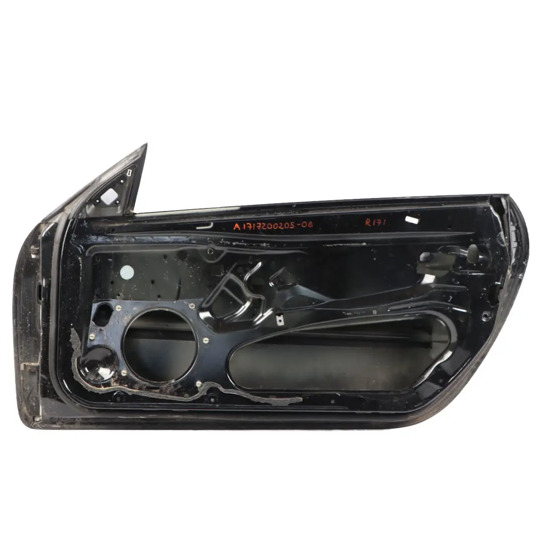 Mercedes SLK R171 Door Front Right O/S Obsidian Black Metallic - 197 - SKU A1717200205-OB - Part number A1717200205