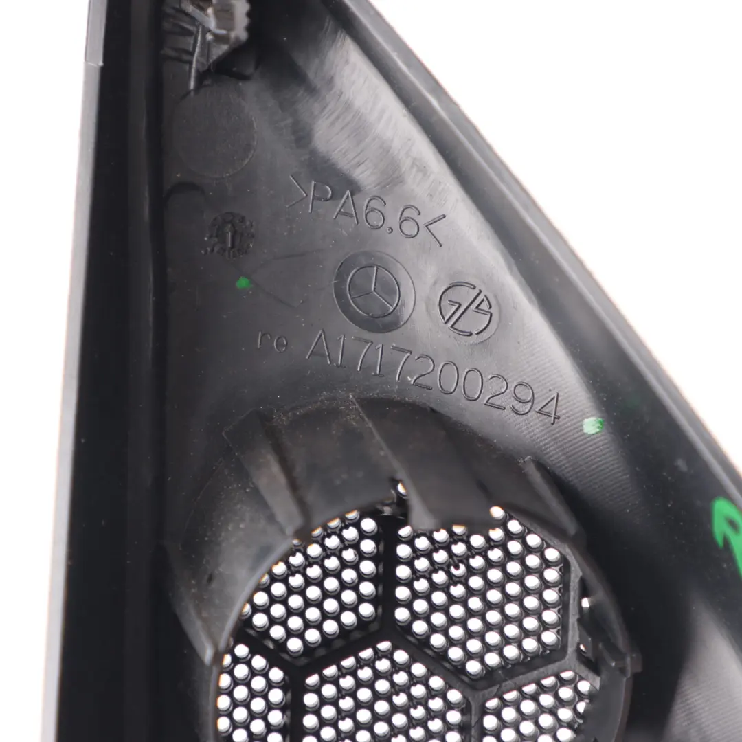 Speaker Cover Triangle Front Right O/S Trim Black A1717200294 to Mercedes SLK R171 with Part number A1717200248 Mercedes SLK R171 Speaker Cover Triangle Front Right O/S Trim Black A1717200294 - SKU A1717200248 - Part number A1717200248