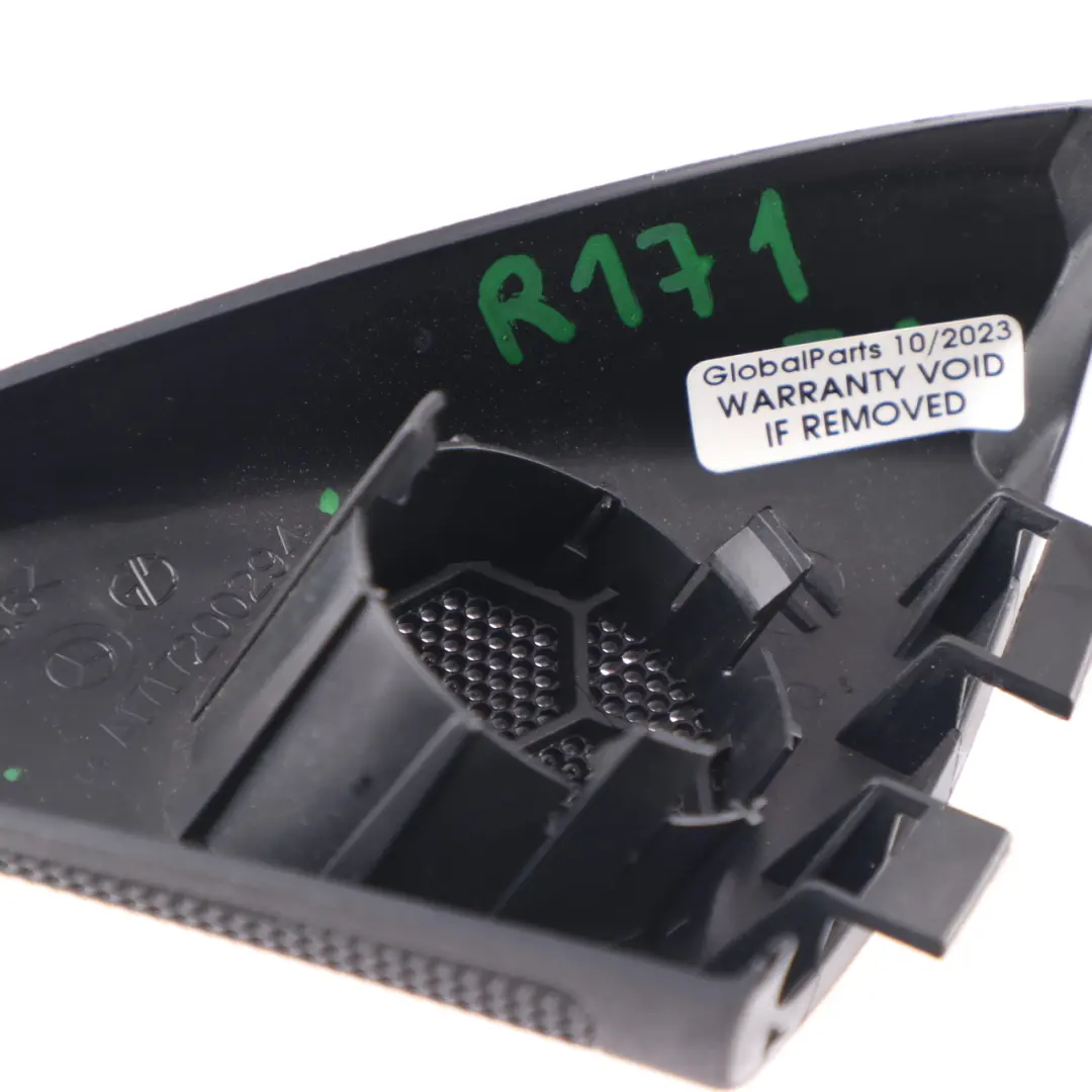 Copertura altoparlanti Triangolo anteriore destro Nero A1717200294 per Mercedes R171 con numero di parte A1717200248 Mercedes R171 Copertura altoparlanti Triangolo anteriore destro Nero A1717200294 - SKU A1717200248 - Numero di parte A1717200248