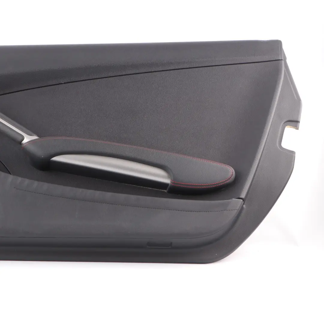 Mercedes SLK R171 Cabrio Scheda Porta Anteriore Destra Pelle Nera Filo Rosso - SKU A1717205663 - Numero di parte A1717205663
