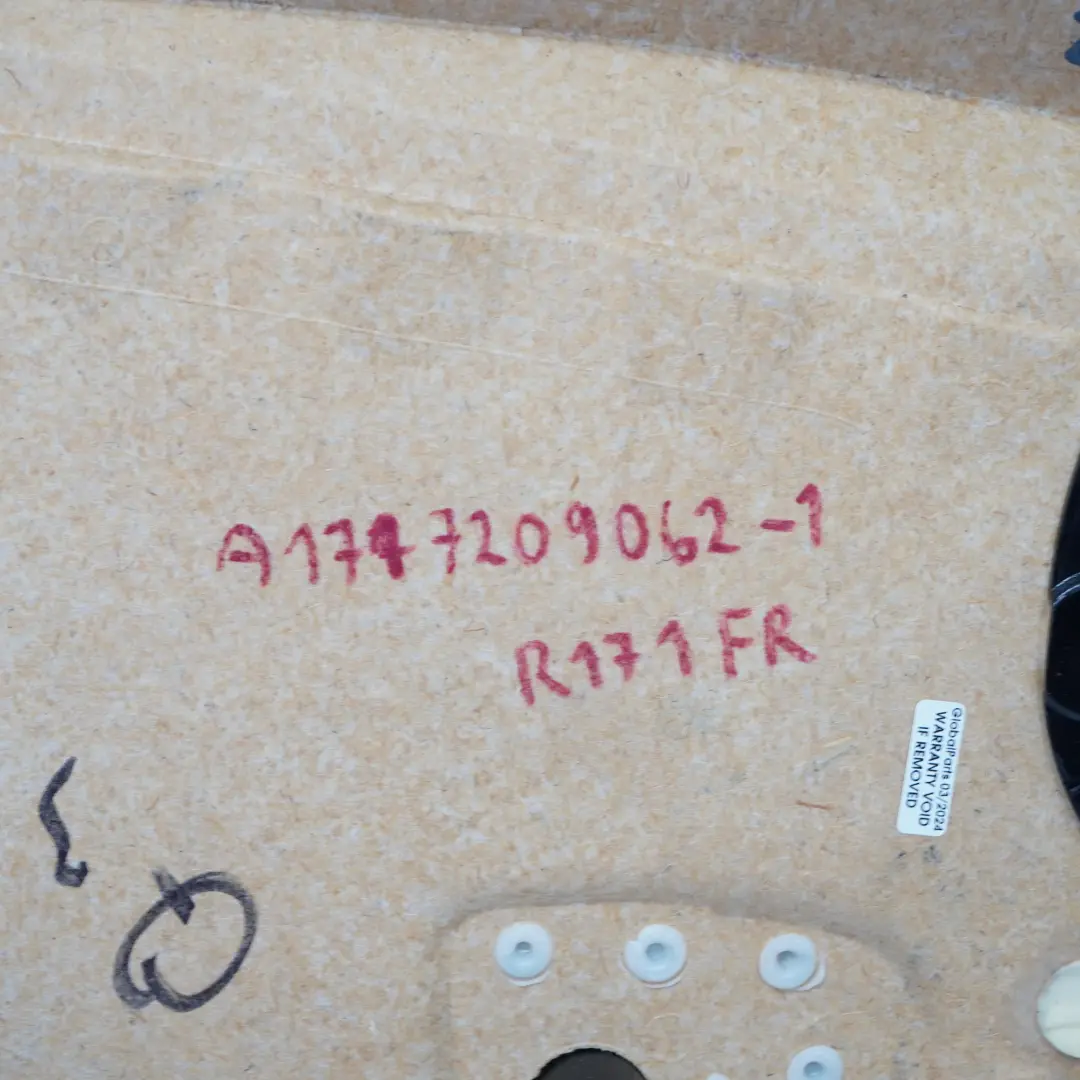 Door Card Mercedes SLK R171 Convertible Front Right O/S Grey Leather Lining to with Part number A1717209062 Door Card Mercedes SLK R171 Convertible Front Right O/S Grey Leather Lining - SKU A1717209062-1 - Part number A1717209062