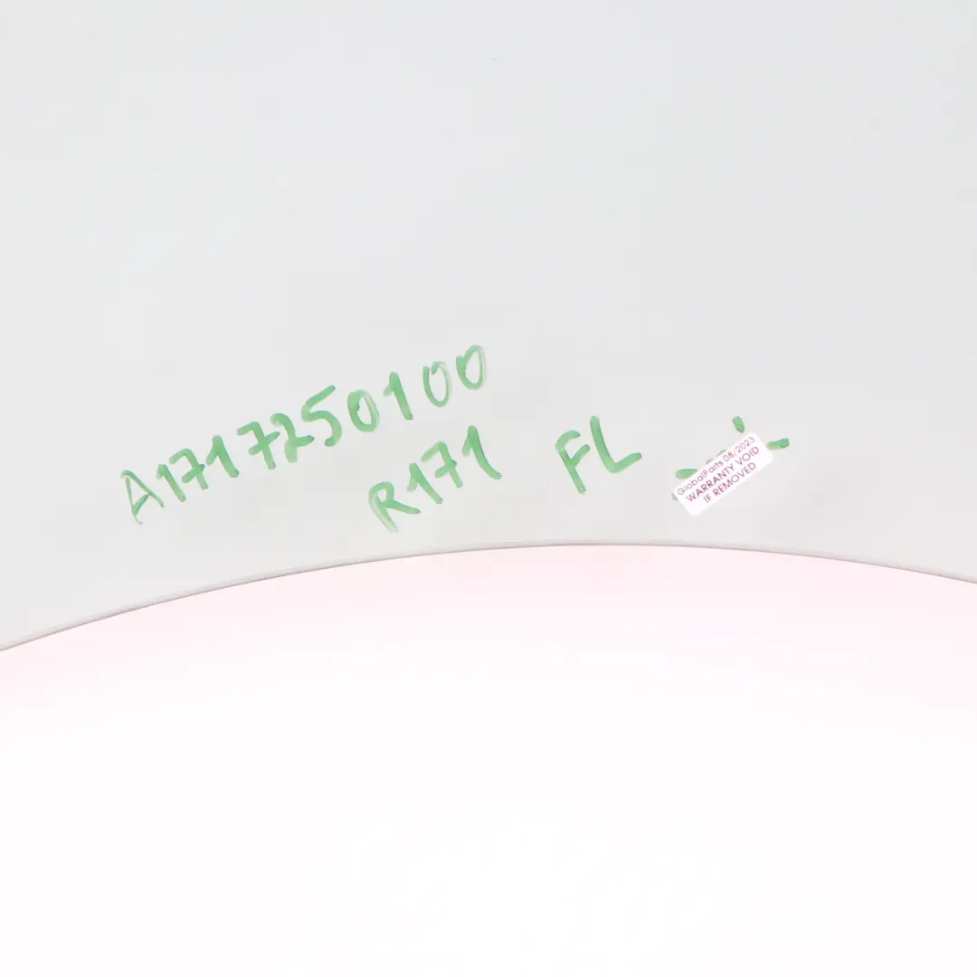 Ventana Lateral Puerta Delantera Izquierda Vidrio Verde AS2 para Mercedes SLK R171 con número de pieza A1717250100 Mercedes SLK R171 Ventana Lateral Puerta Delantera Izquierda Vidrio Verde AS2 - SKU A1717250100 - Número de pieza A1717250100