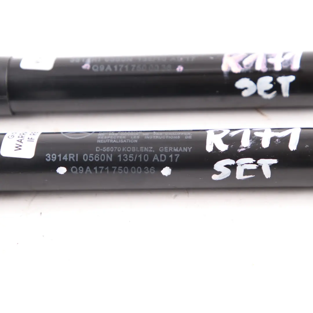 Mercedes SLK R171 Gasdruckfedern Heckklappe Kofferraum Set - SKU A1717500036 - Teilenummer A1717500036