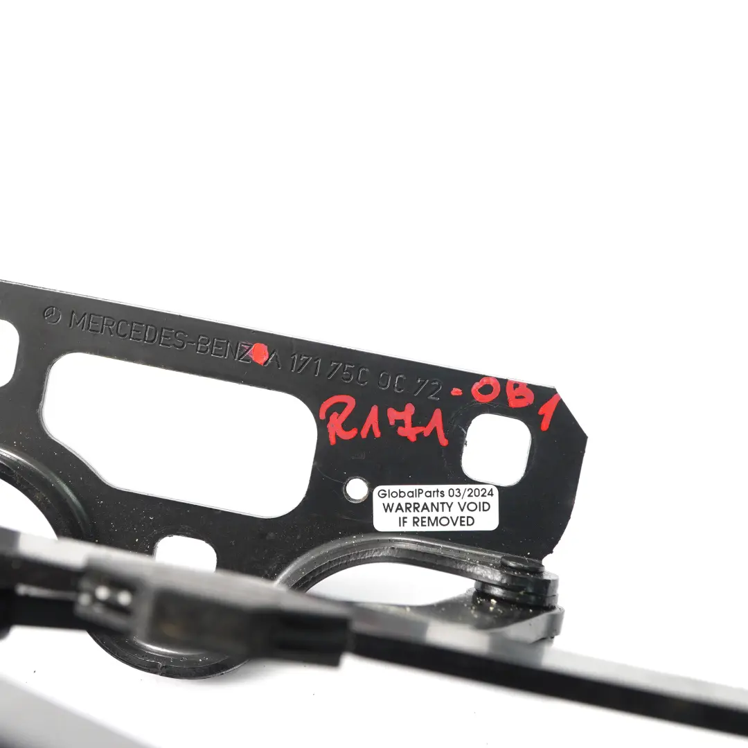 Hinge Mercedes SLK R171 Trunk Lid Hinge Rear Right O/S Obsidian Black 197 to with Part number A1717500072 Hinge Mercedes SLK R171 Trunk Lid Hinge Rear Right O/S Obsidian Black 197 - SKU A1717500072-OB1 - Part number A1717500072