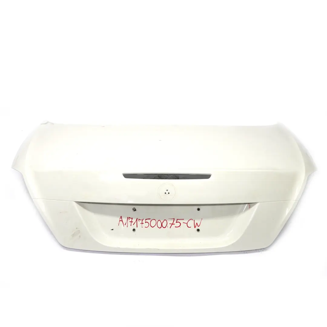 Boot Trunk Lid Tailgate Panel Calcite White - 650 to Mercedes SLK R171 with Part number A1717500075 Mercedes SLK R171 Boot Trunk Lid Tailgate Panel Calcite White - 650 - SKU A1717500075-CW - Part number A1717500075