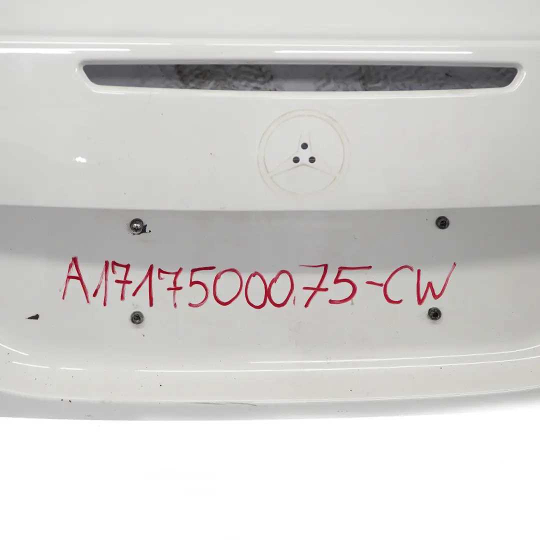 Boot Trunk Lid Tailgate Panel Calcite White - 650 to Mercedes SLK R171 with Part number A1717500075 Mercedes SLK R171 Boot Trunk Lid Tailgate Panel Calcite White - 650 - SKU A1717500075-CW - Part number A1717500075