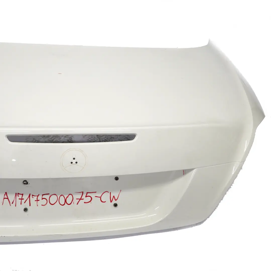Boot Trunk Lid Tailgate Panel Calcite White - 650 to Mercedes SLK R171 with Part number A1717500075 Mercedes SLK R171 Boot Trunk Lid Tailgate Panel Calcite White - 650 - SKU A1717500075-CW - Part number A1717500075