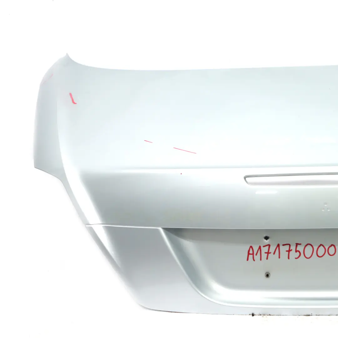 Boot Trunk Lid Tailgate Panel Tellurium Silver Metallic - 762 to Mercedes SLK R171 with Part number A1717500075 Mercedes SLK R171 Boot Trunk Lid Tailgate Panel Tellurium Silver Metallic - 762 - SKU A1717500075-TES - Part number A1717500075