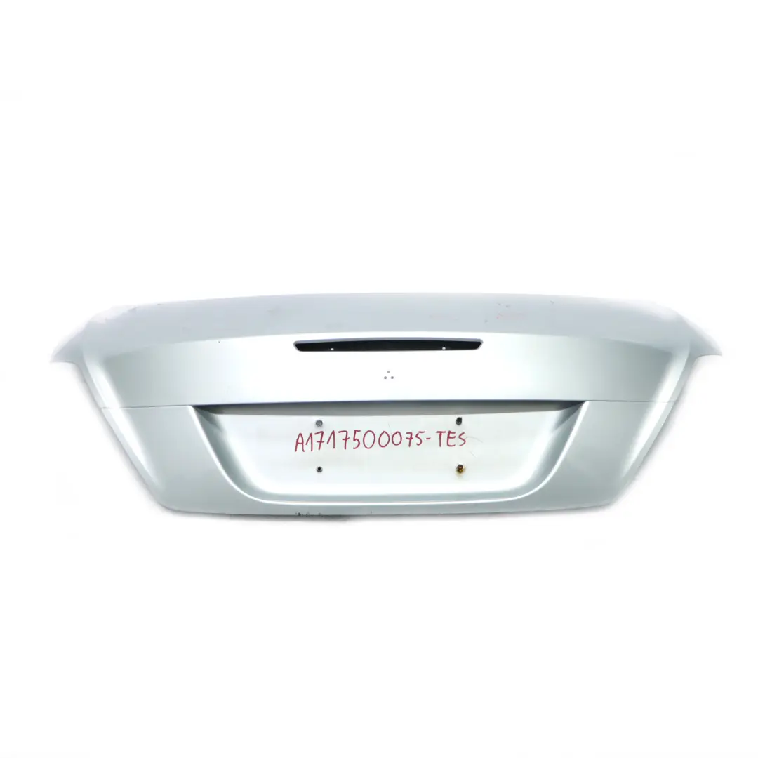 Boot Trunk Lid Tailgate Panel Tellurium Silver Metallic - 762 to Mercedes SLK R171 with Part number A1717500075 Mercedes SLK R171 Boot Trunk Lid Tailgate Panel Tellurium Silver Metallic - 762 - SKU A1717500075-TES - Part number A1717500075