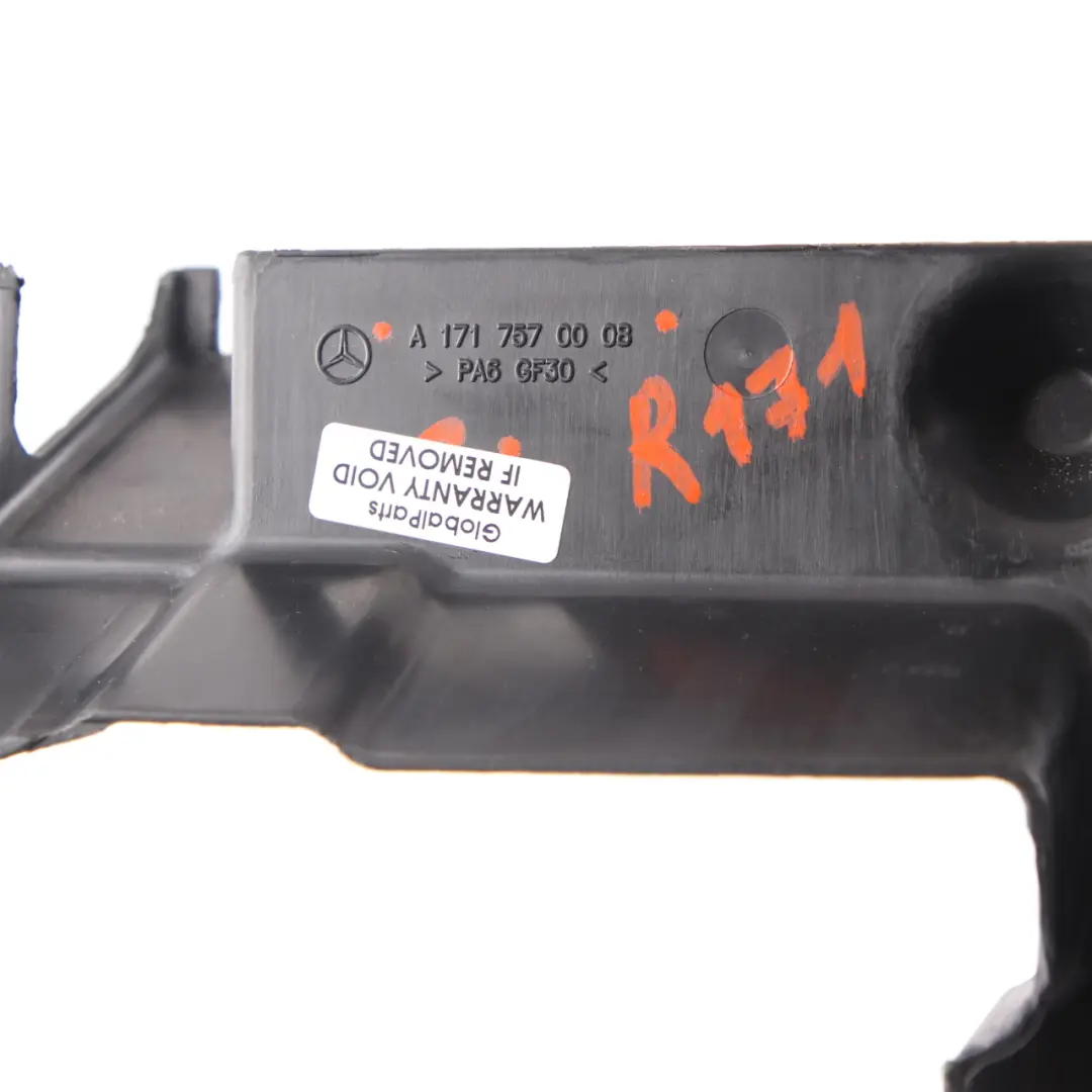 Trunk Lid Handle Cover Tailgate Grab Mount Bracket to Mercedes SLK R171 with Part number A1717570008 Mercedes SLK R171 Trunk Lid Handle Cover Tailgate Grab Mount Bracket - SKU A1717570008 - Part number A1717570008