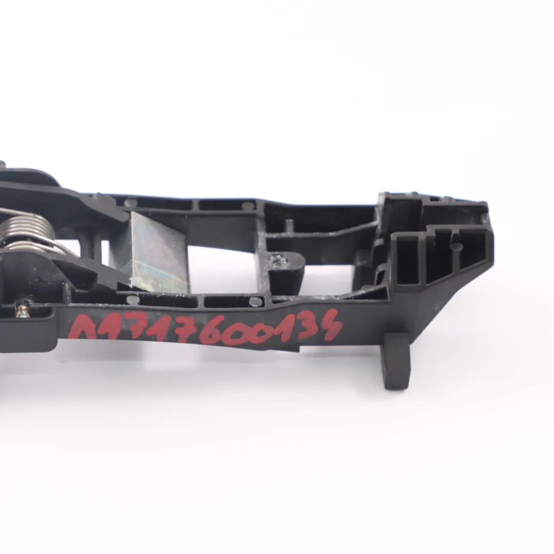 Door Handle Base Front Left N/S Exterior Bracket to Mercedes SLK R171 with Part number A1717600134 Mercedes SLK R171 Door Handle Base Front Left N/S Exterior Bracket - SKU A1717600134 - Part number A1717600134