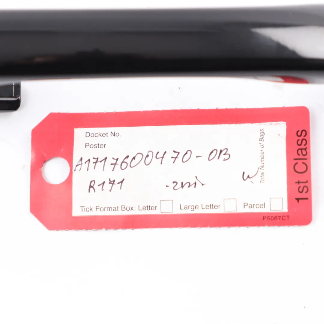 Mercedes SLK R171 Grab Handle Door Front Right O/S Obsidian Black - 197 - SKU A1717600470-OB - Part number A1717600470