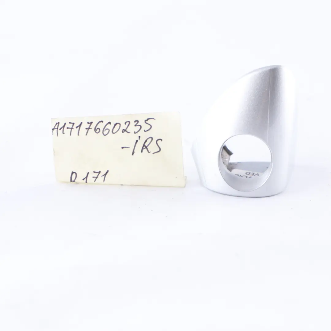 Handle Door Cap Front Right O/S Iridium Silver Metallic - 775 to Mercedes SLK R171 with Part number A1717660235 Mercedes SLK R171 Handle Door Cap Front Right O/S Iridium Silver Metallic - 775 - SKU A1717660235-IRS - Part number A1717660235