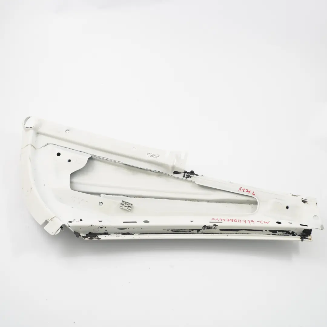 Mercedes R171 C-Pillar Column Roof Trim Left N/S Calcite White - 650 A1717940128 - SKU A1717900319-CW - Part number A1717900319
