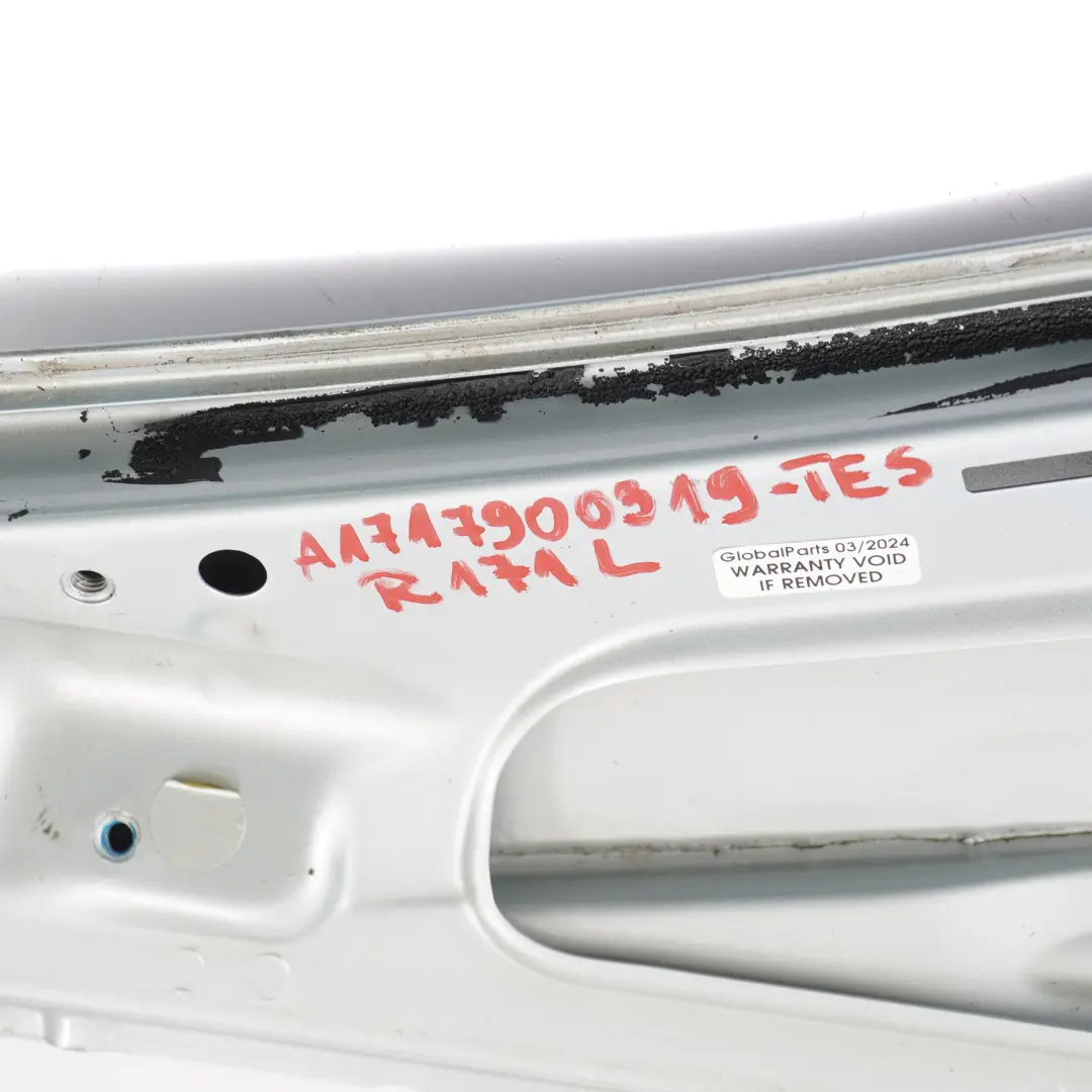 C-Pillar Column Roof Trim Left N/S Tellurium Silver A1717940128 to Mercedes R171 with Part number A1717900319 Mercedes R171 C-Pillar Column Roof Trim Left N/S Tellurium Silver A1717940128 - SKU A1717900319-TES - Part number A1717900319