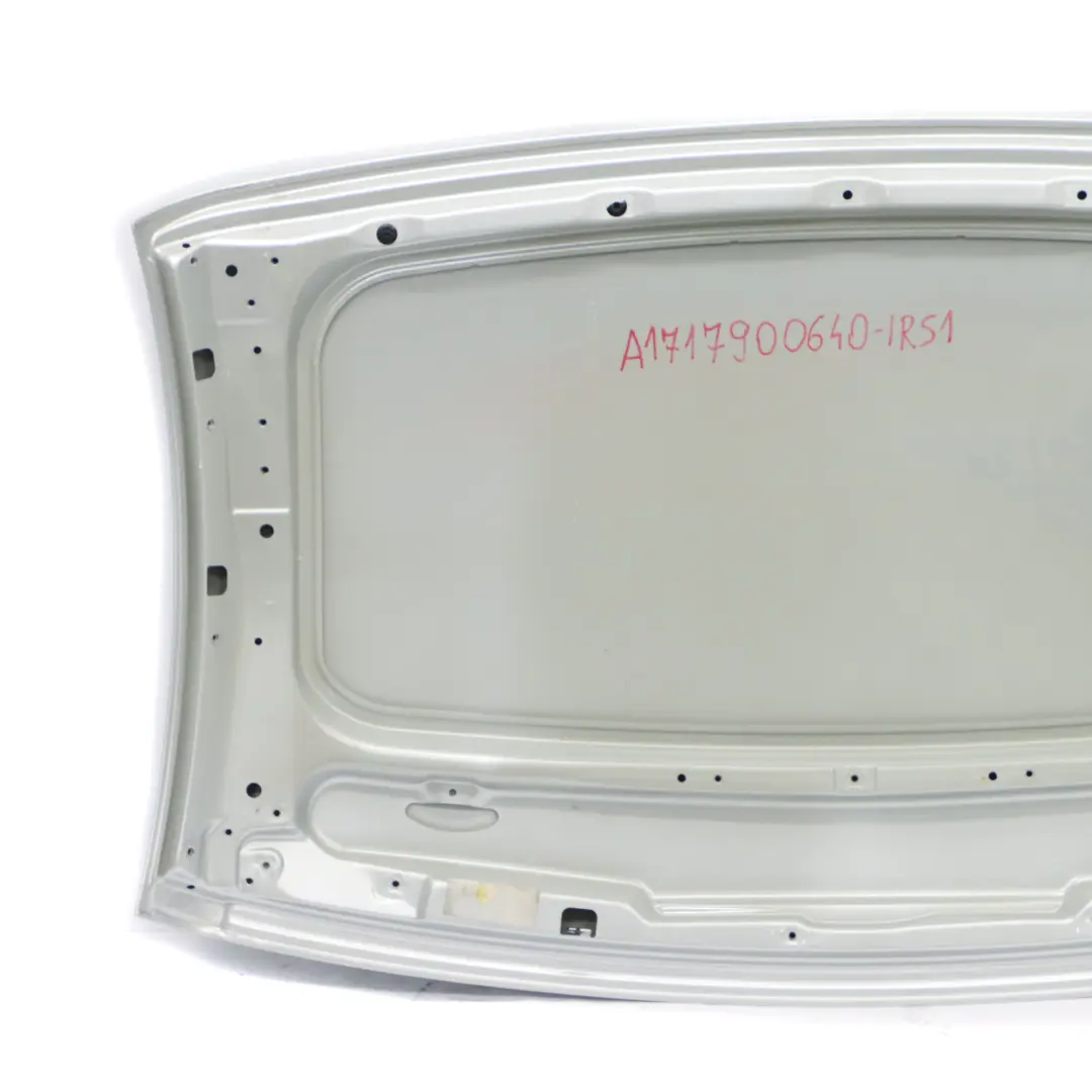 Top Shell pieghevole Copertura tetto rigido Iridium Silver 775 per Mercedes SLK R171 con numero di parte A1717900640 Mercedes SLK R171 Top Shell pieghevole Copertura tetto rigido Iridium Silver 775 - SKU A1717900640-IRS1 - Numero di parte A1717900640