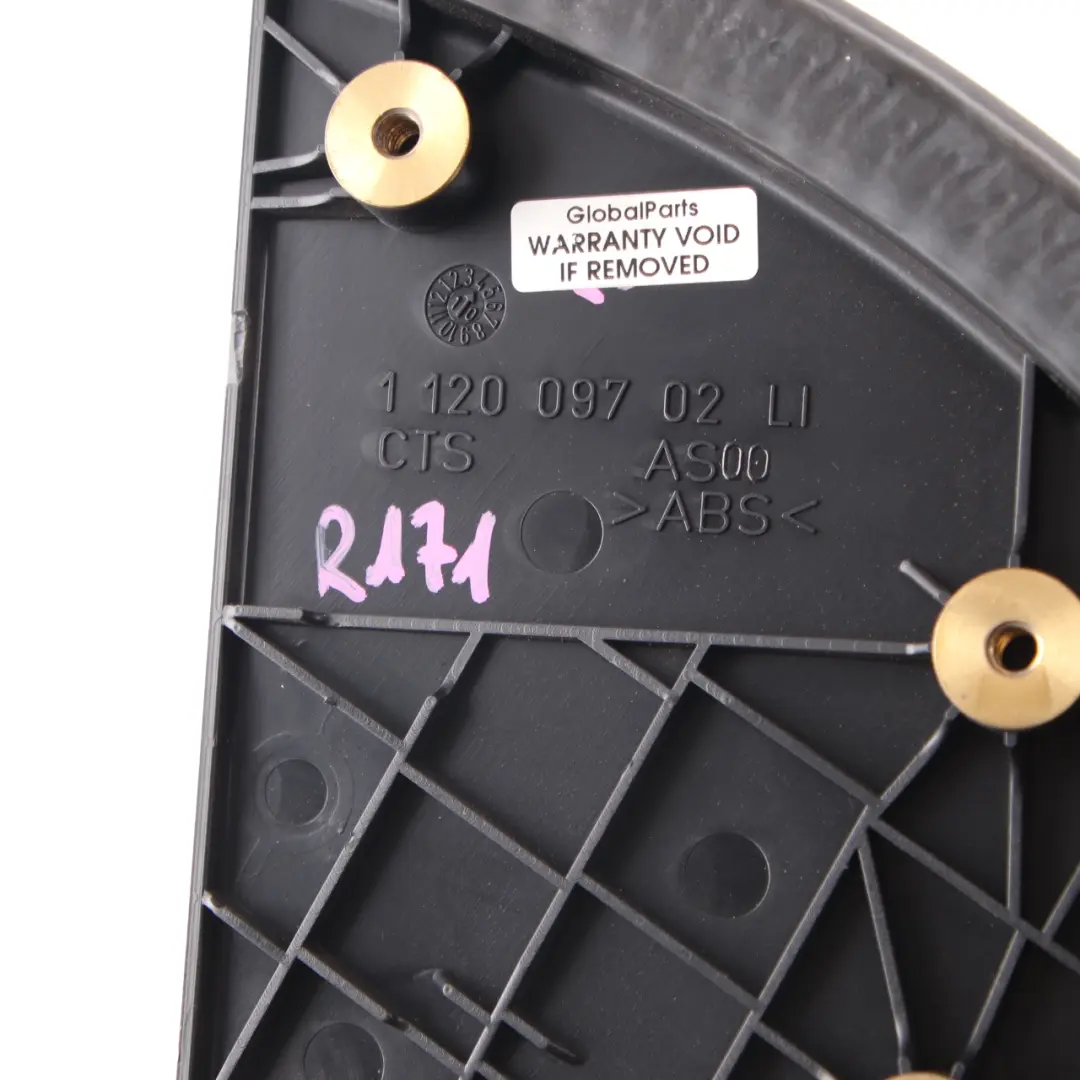 Tapa de la bisagra del techo duro Panel Flap Izquierda 112009702 para Mercedes R171 con número de pieza A1717901935 Mercedes R171 Tapa de la bisagra del techo duro Panel Flap Izquierda 112009702 - SKU A1717901935 - Número de pieza A1717901935