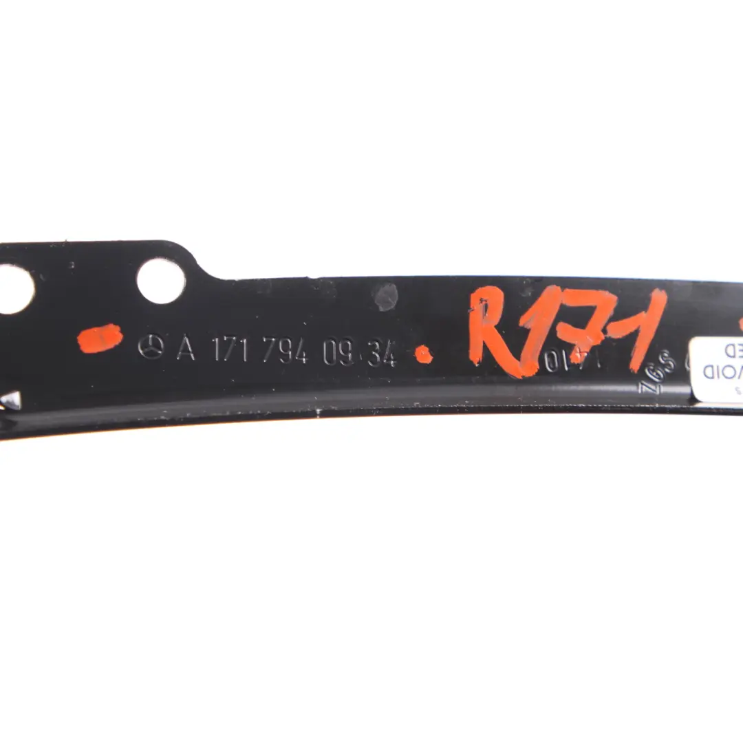 Top Retaining Strip Rail Left N/S to Mercedes SLK R171 Convertible with Part number A1717940934 Mercedes SLK R171 Convertible Top Retaining Strip Rail Left N/S - SKU A1717940934 - Part number A1717940934