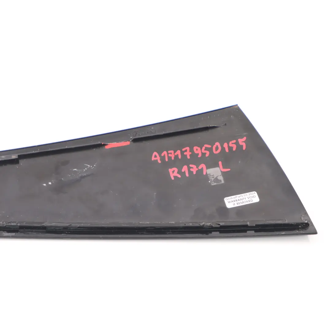 Pilar C Columna Techo Panel Tapa Izquierda Negro para Mercedes R171 con número de pieza A1717950155 Mercedes R171 Pilar C Columna Techo Panel Tapa Izquierda Negro - SKU A1717950155 - Número de pieza A1717950155