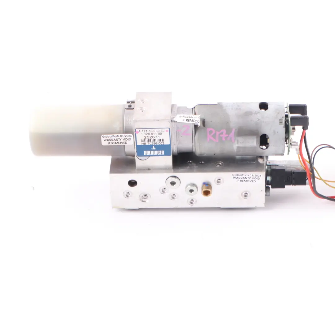 Hydraulic Unit Roof Motor Pump Top A1718000030 to Mercedes SLK R171 Convertible with Part number A1718000148 Mercedes SLK R171 Convertible Hydraulic Unit Roof Motor Pump Top A1718000030 - SKU A1718000148-2 - Part number A1718000148