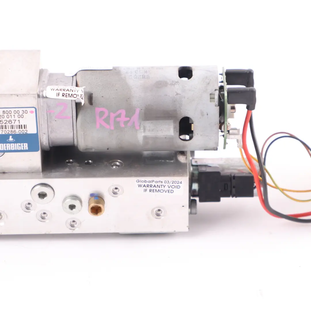 Hydraulic Unit Roof Motor Pump Top A1718000030 to Mercedes SLK R171 Convertible with Part number A1718000148 Mercedes SLK R171 Convertible Hydraulic Unit Roof Motor Pump Top A1718000030 - SKU A1718000148-2 - Part number A1718000148