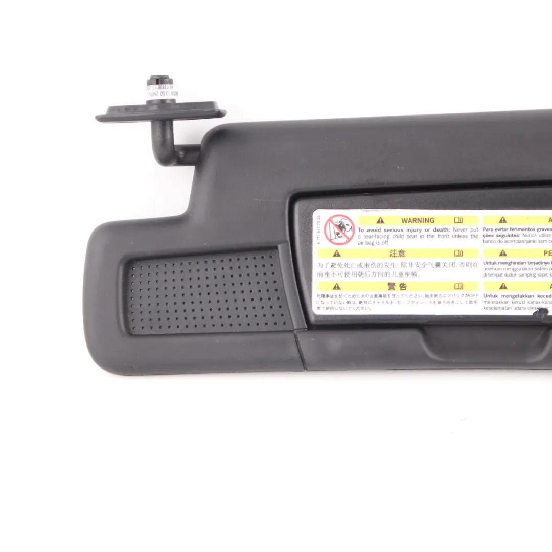 Copertura Parasole anteriore sinistra Specchio Nero per Mercedes R171 con numero di parte A1718100110 Mercedes R171 Copertura Parasole anteriore sinistra Specchio Nero - SKU A1718100110 - Numero di parte A1718100110