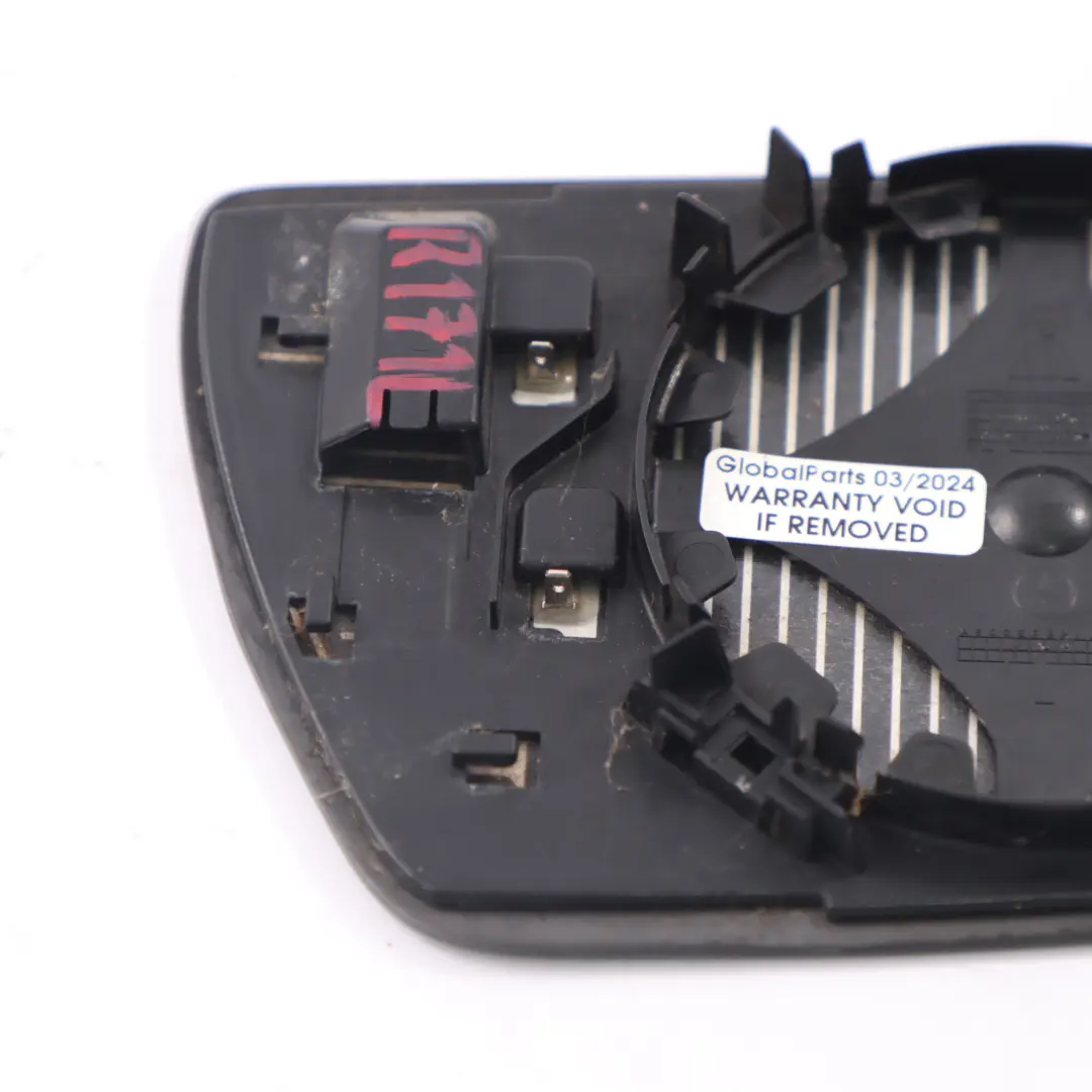 Wing Mirror Glass Heated Door Left N/S to Mercedes SLK R171 with Part number A1718100121 Mercedes SLK R171 Wing Mirror Glass Heated Door Left N/S - SKU A1718100121 - Part number A1718100121